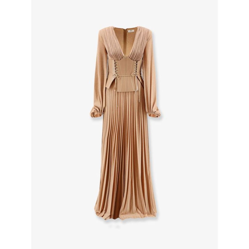 Elisabetta Franchi Women Red Carpet Dress With Corset